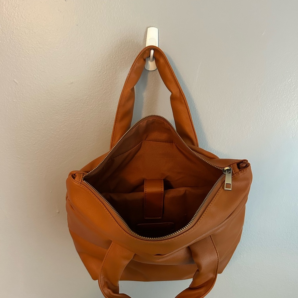 Free People Caramel Brown Tote Bag - Picture 4 of 6